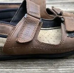 Ecco Cosmo Brown Nubuck Leather Cork Slingback San Ecco Men main image 4